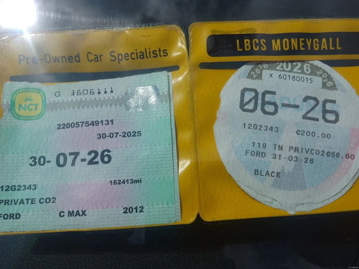 2012 C MAX 1.6 DIESEL TAX END 06/26 NCT 31/07/26 - Image 3