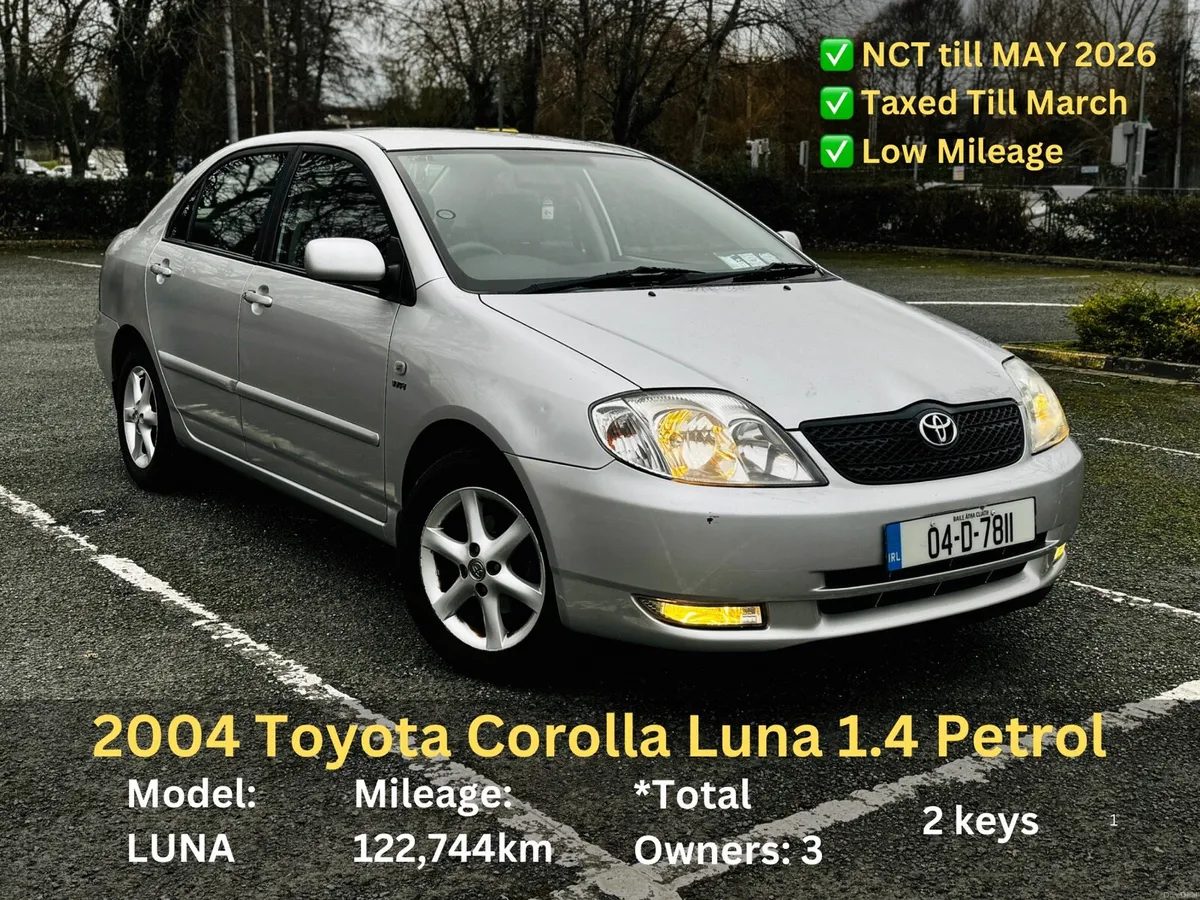 2004 Toyota Corolla LUNA 1.4 (low miles) - Image 1