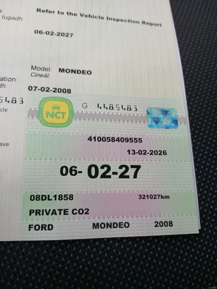 TDCI MONDEO NEW NCT TODAY 02.27 CHEAP RUNAROUND - Image 2