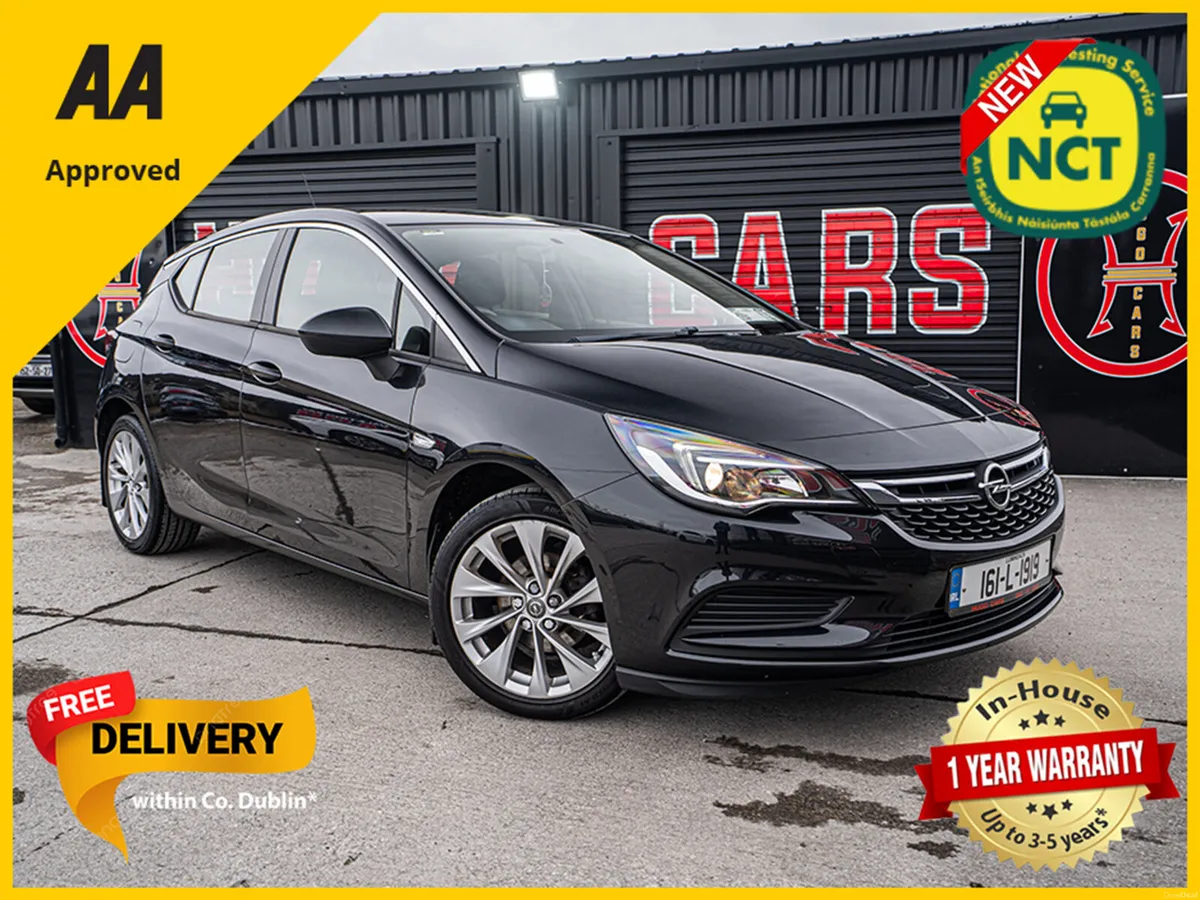 2016 Opel Astra 1.0/New NCT/Irish/1yr warranty - Image 1