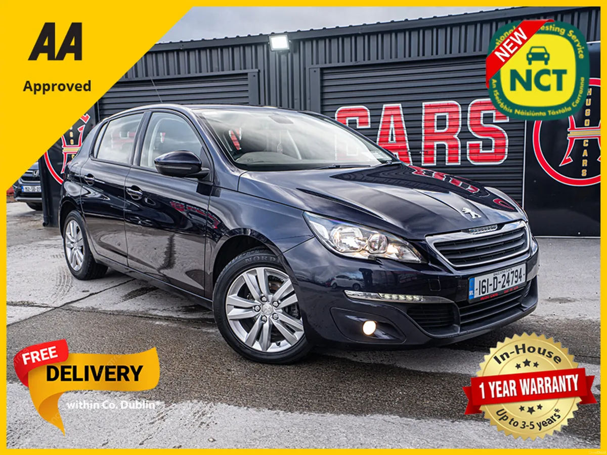 2016 Peugeot 308 1.6hdi/New NCT/1yr warranty - Image 1