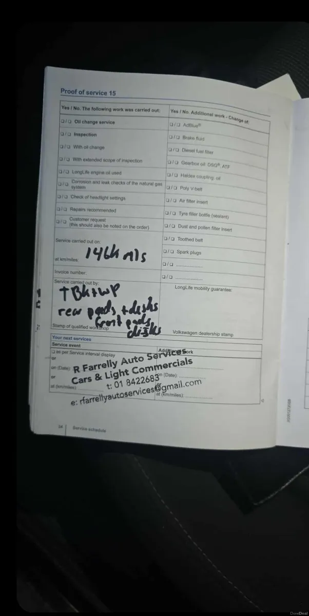 Volkswagen HIGHLINE 1.6 diese 150 000mis NCT 03 27 - Image 2