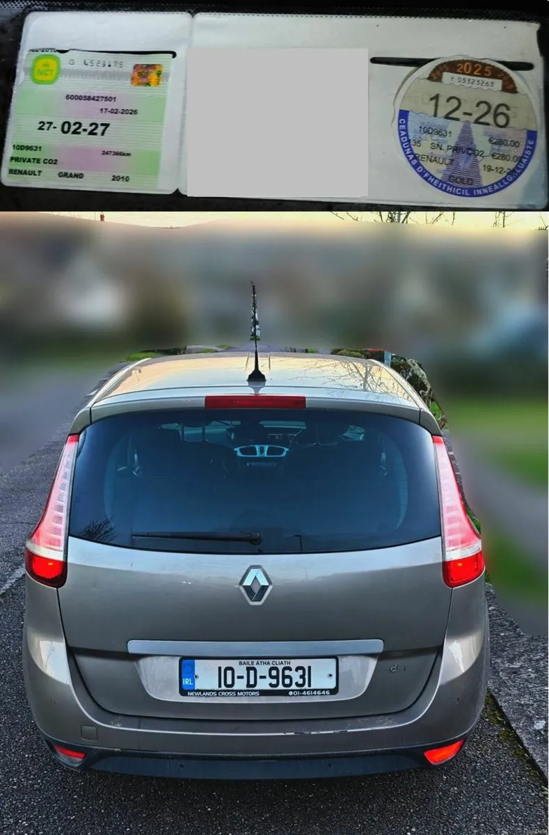 2010 RENAULT GRAND SCENIC-NEW NCT+TAX, 4K Pro DCAM - Image 2