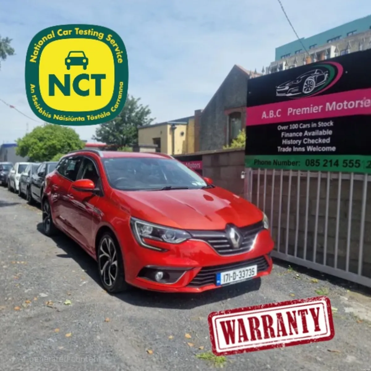 Renault Megane 2017 New Nct 03/27 - Image 1