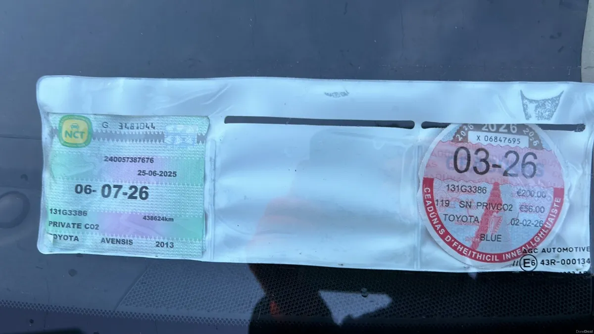 2013 Toyota Avensis Estate - NCT 7/26  Tax 3/26 - Image 3