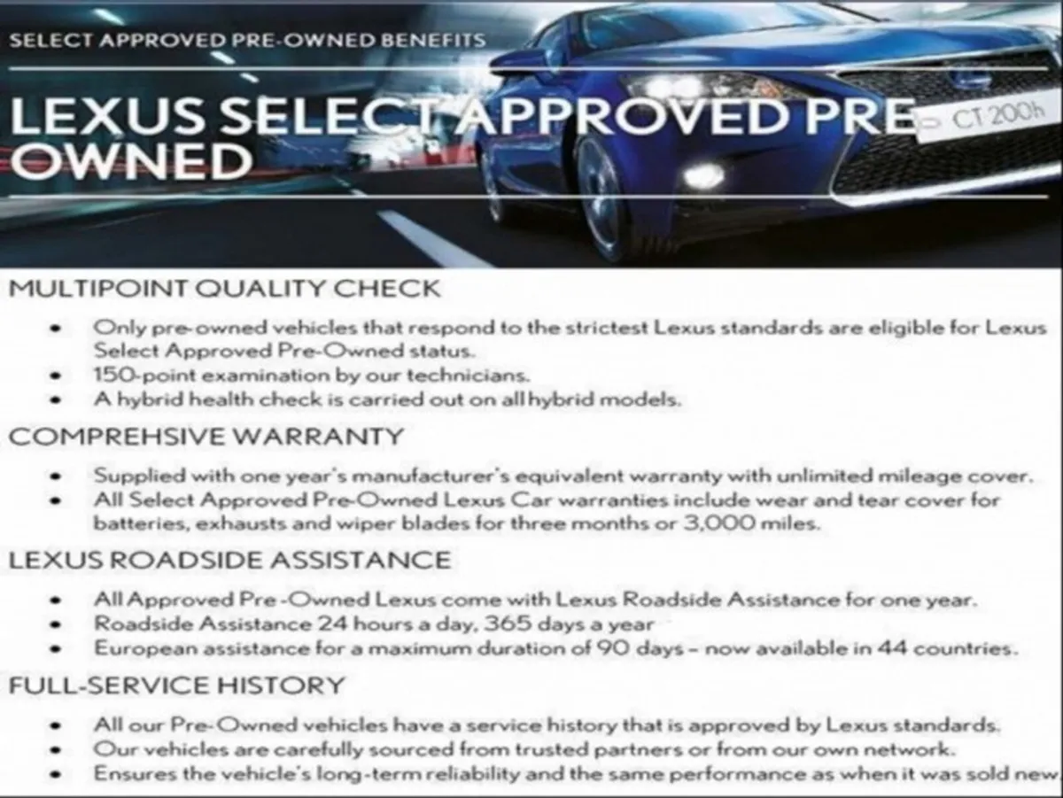 Lexus CT Executive Hybrid Hatchabck - Image 4