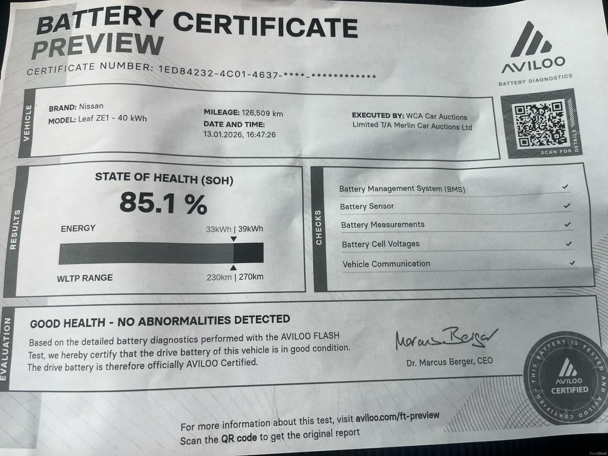 ⭐️Nissan leaf 40kw SV . SOH 85%.⭐️ - Image 2
