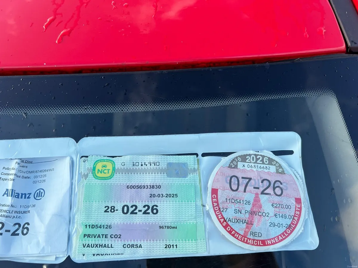 Opel corsa 1.2 petrol Tax 07-2026 NCT 03-2026 - Image 3