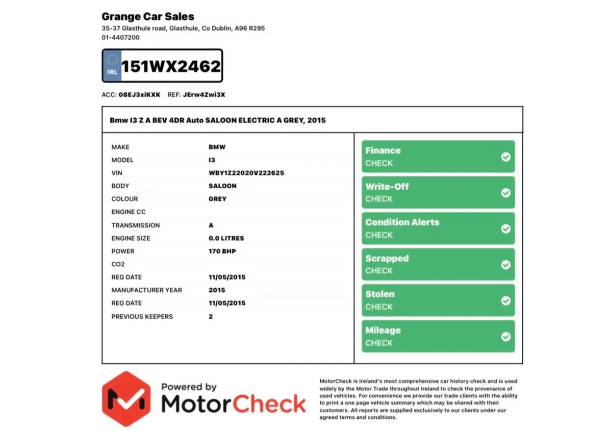 BMW i3 Electric | Low km | Dealer service history. - Image 4