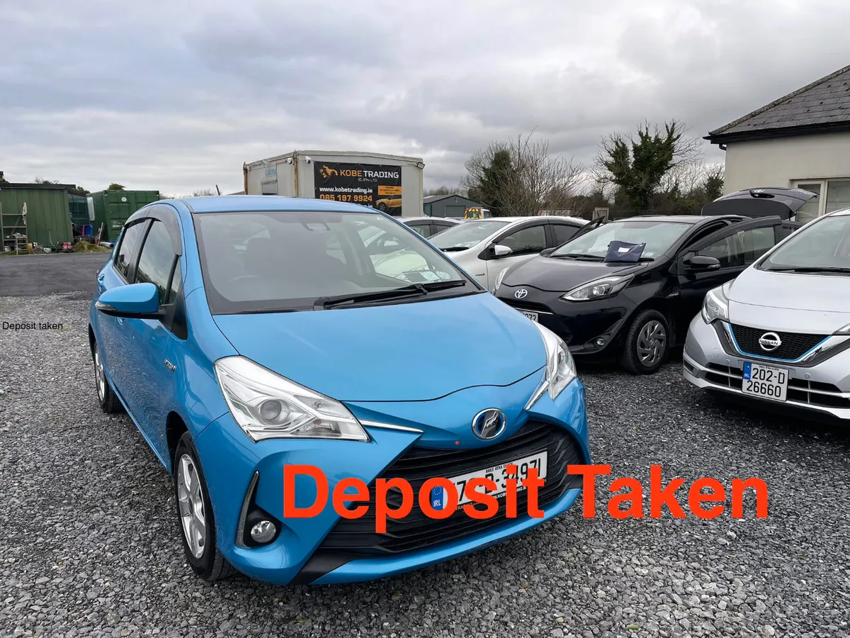 Toyota Vitz Blue 2017🚗Hybrid “Push Start” - Image 1