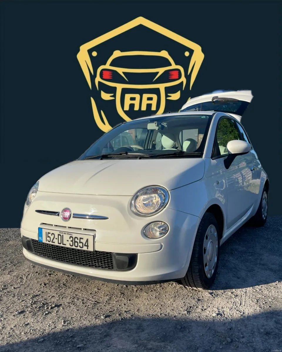 Fiat 500 red leather automatic - Image 2