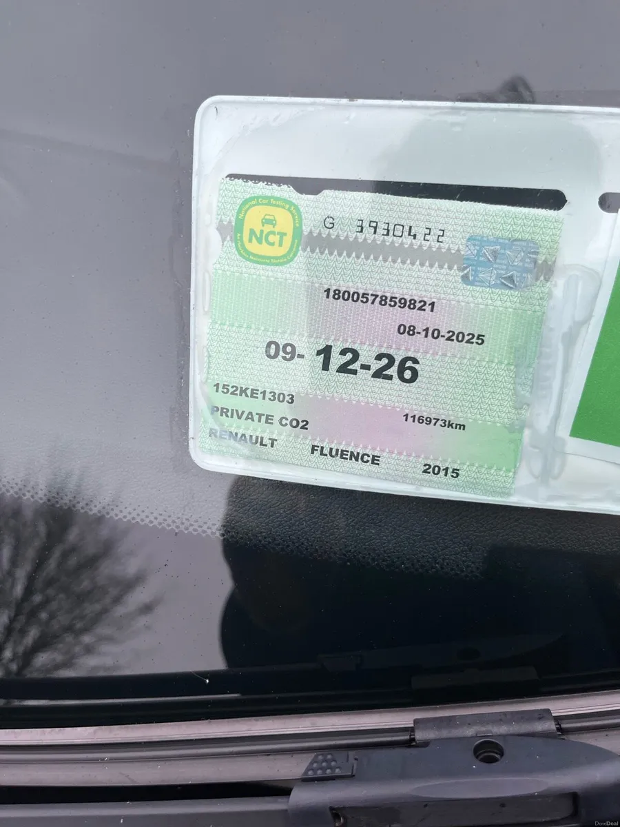 RENAULT FLUENCE 1.5L NCT 12/2026, TAX 09/2026 - Image 2