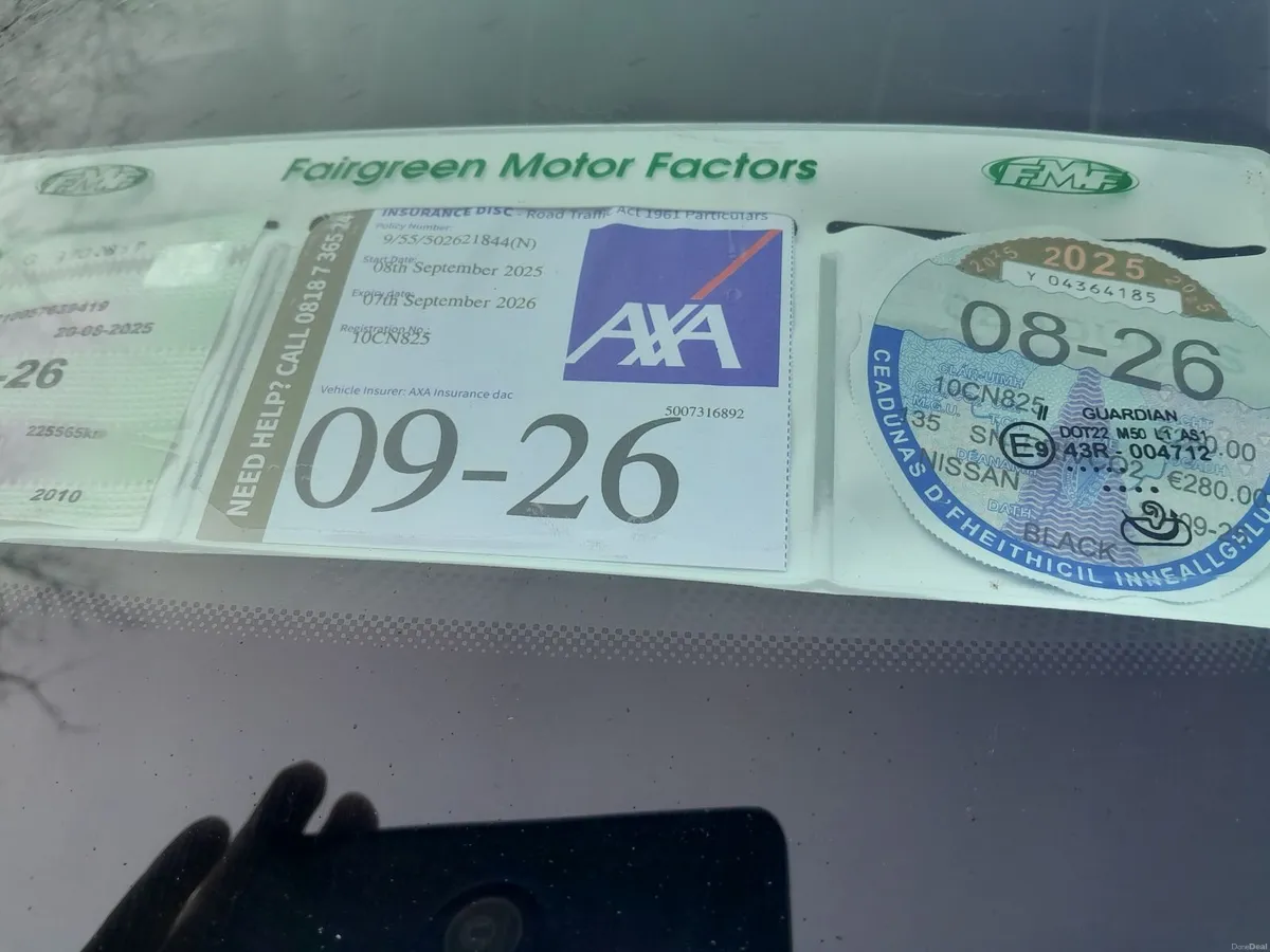 2010 Nissan Qashqai 1,5 diesel tax 08/26 - Image 2