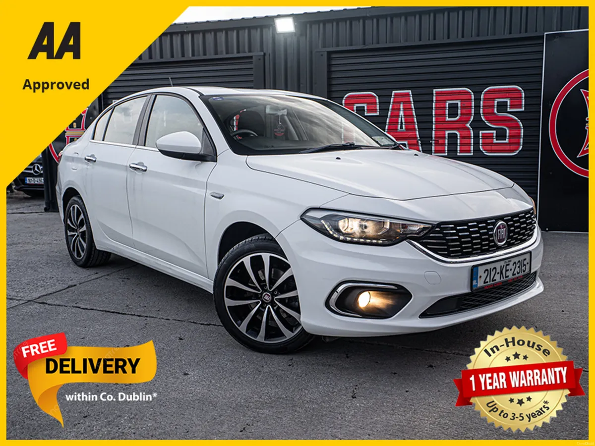 212 Fiat Tipo 1.4 Lounge/Low kms/Irish/1yr warrant - Image 1