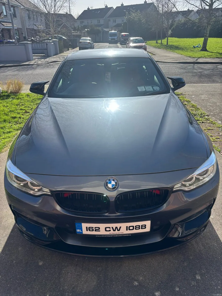 BMW 420d Automatic M sport Coupe Grey Red leather - Image 2