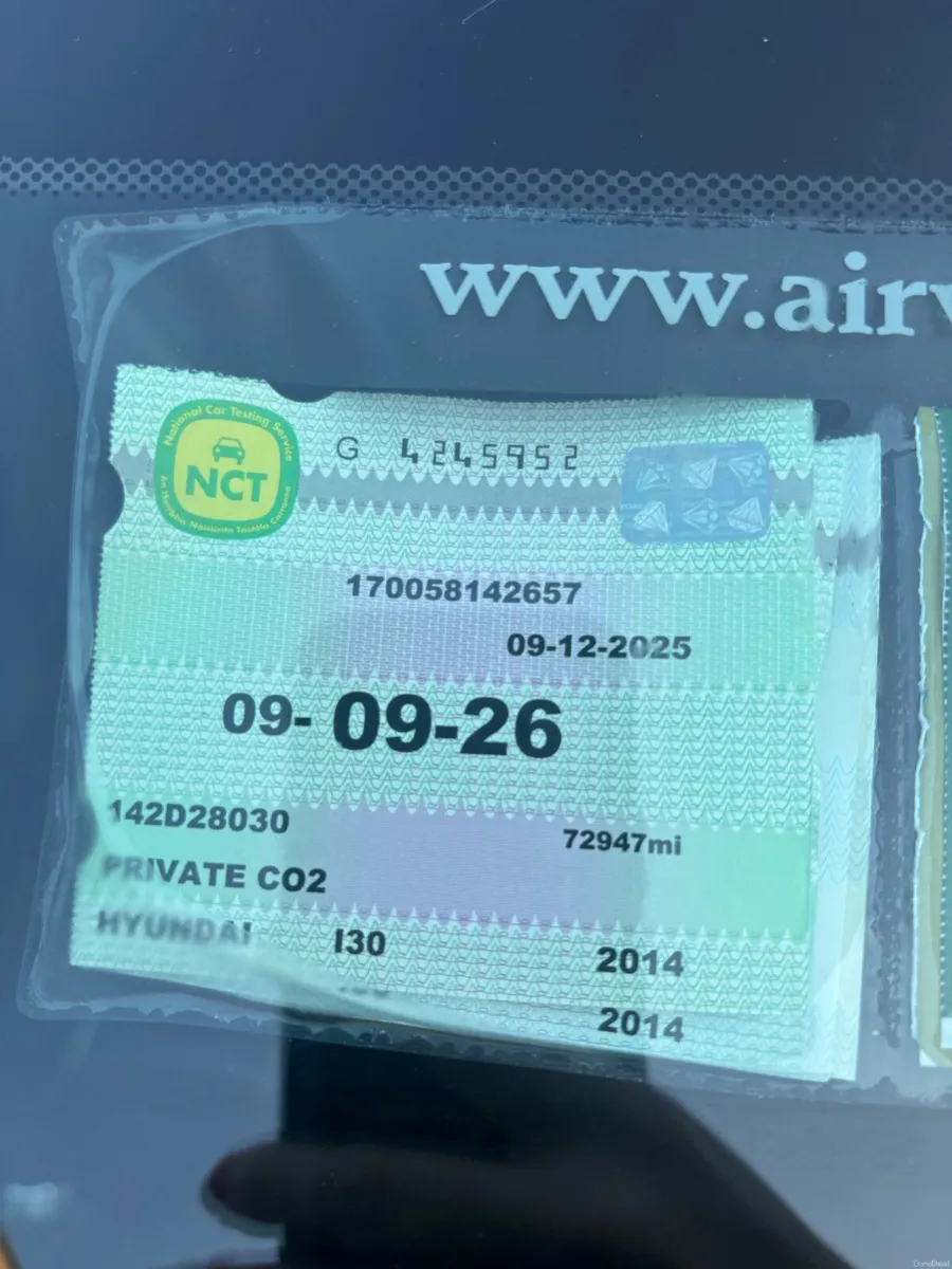 2014 Hyundia i30 NCT and Taxed - Image 3