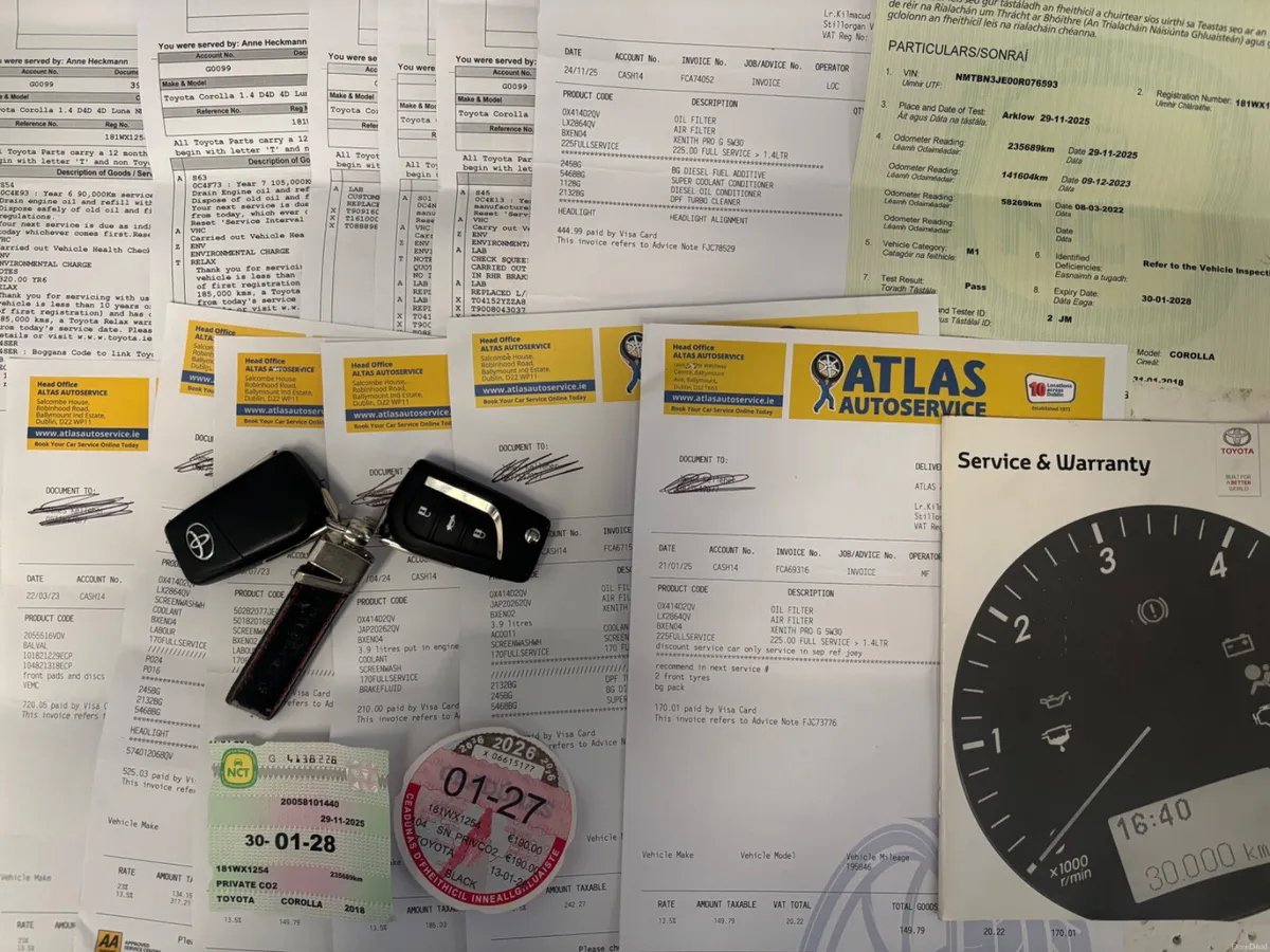 2018 TOYOTA COROLLA LUNA 1.4 D4D NCT 1/28 FSH TAX - Image 3