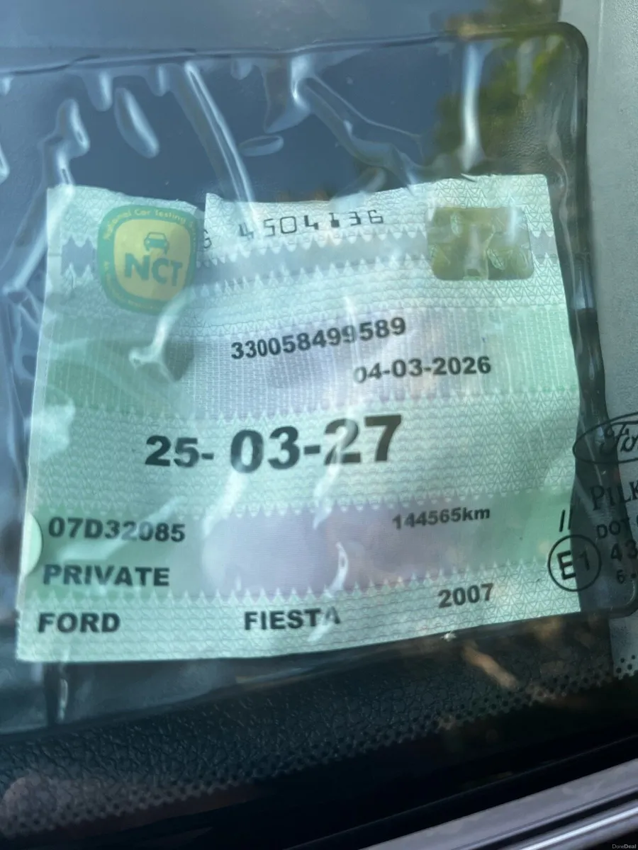 Red Ford Fiesta Zetec, Fresh NCT 03/27 - Image 3