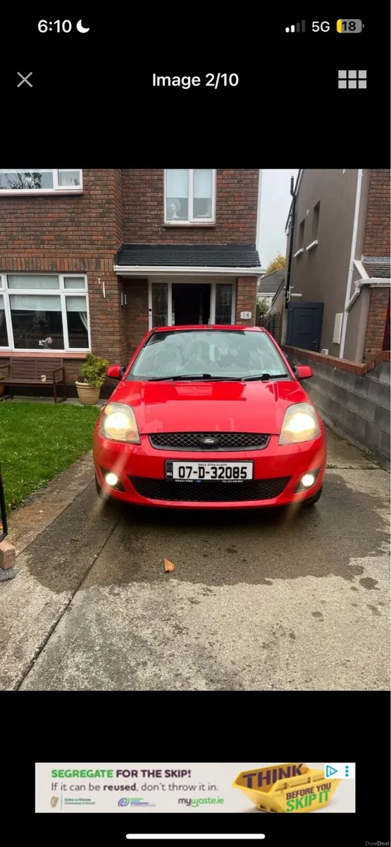 Red Ford Fiesta Zetec, Fresh NCT 03/27 - Image 4