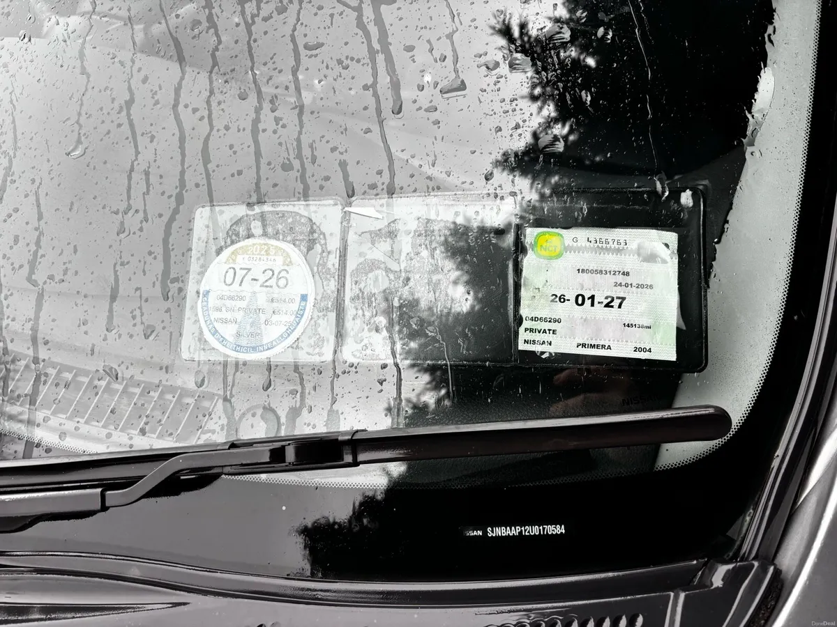 Nissan Primera NCT 01/2027 Tax 07/26 - Image 3