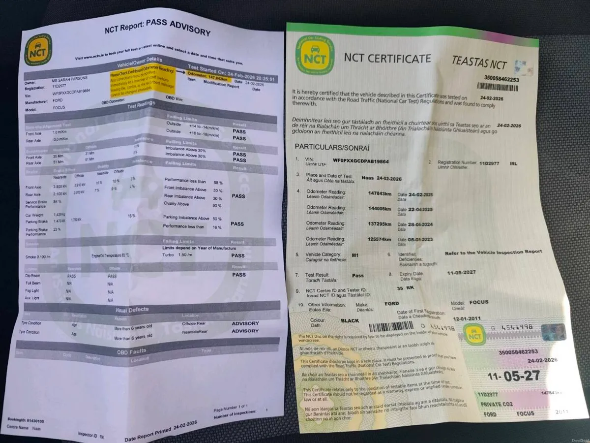 Automatic 92k Miles NCT 05/27 Ford Focus 2.0 TDCI - Image 3