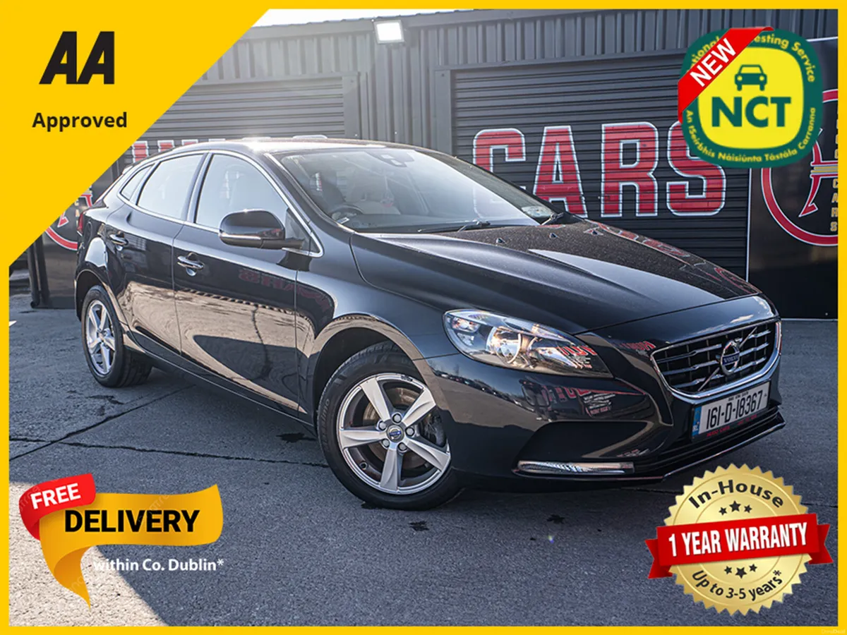 2016 Volvo V40 2.0d/1 Owner/New NCT/1yr warranty - Image 1