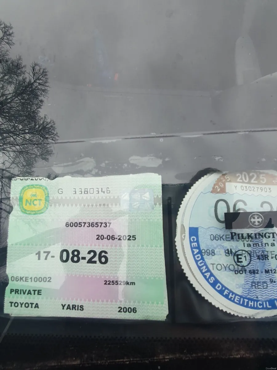 Toyota Yaris 2006 nct and tax - Image 2