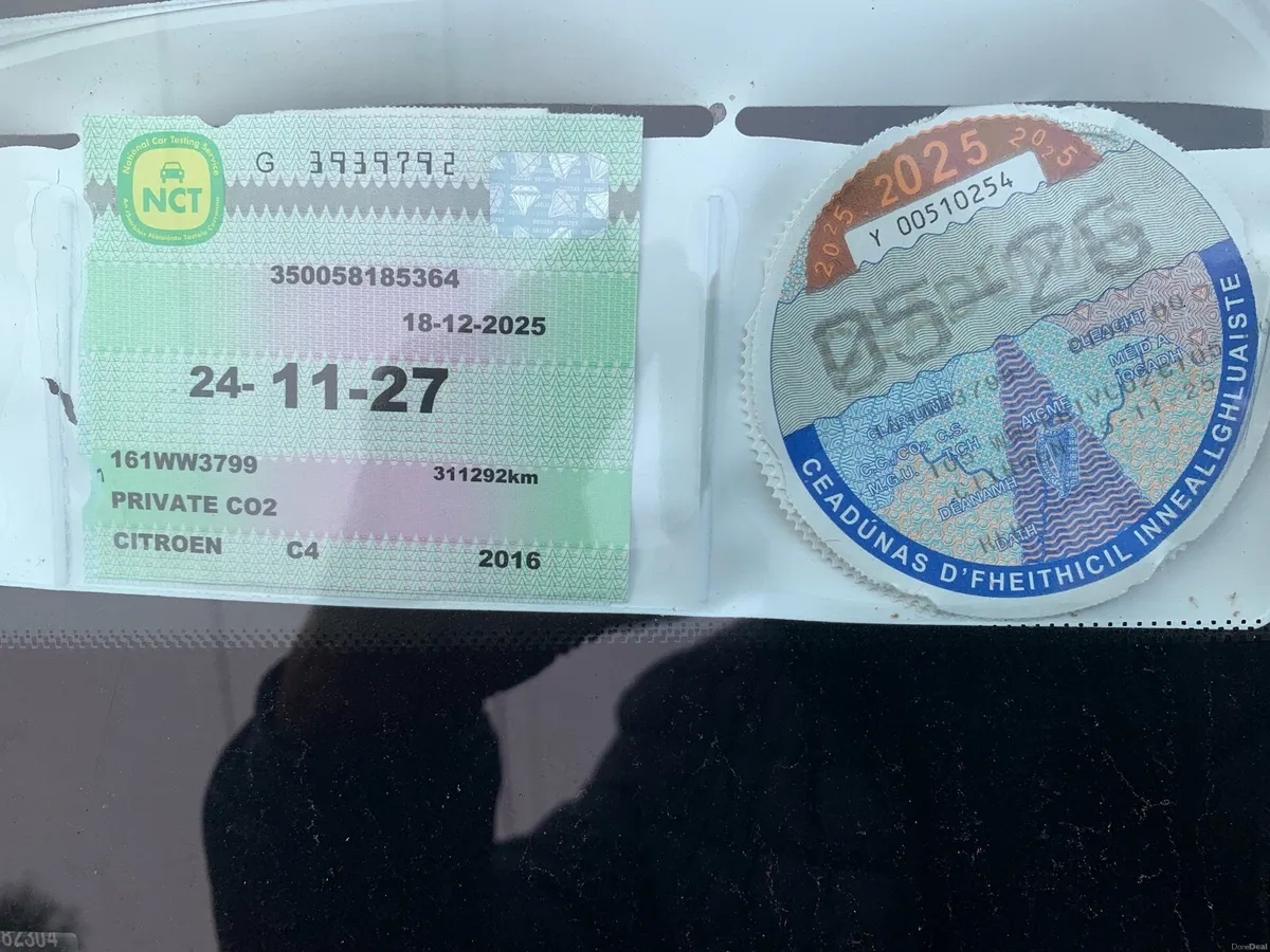 2016 Citroen C4  7seats. “”Nct 11/27. Tax 6/26”” - Image 3