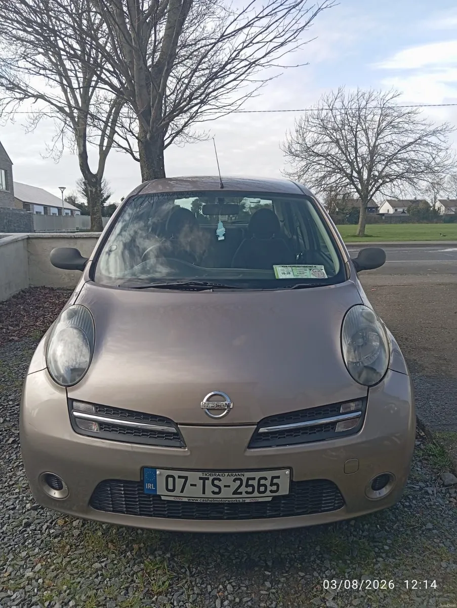 2007 Nissan Micra 128k km NCT 03/27 Tax 04/26 - Image 1