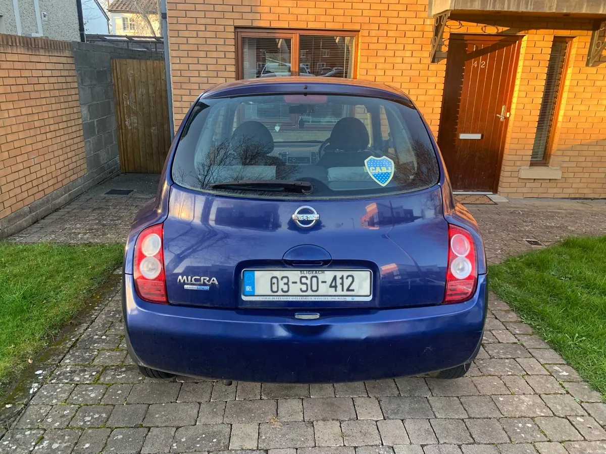 03 Nissan Micra Reliable Taxed and NCT 27 - Image 2