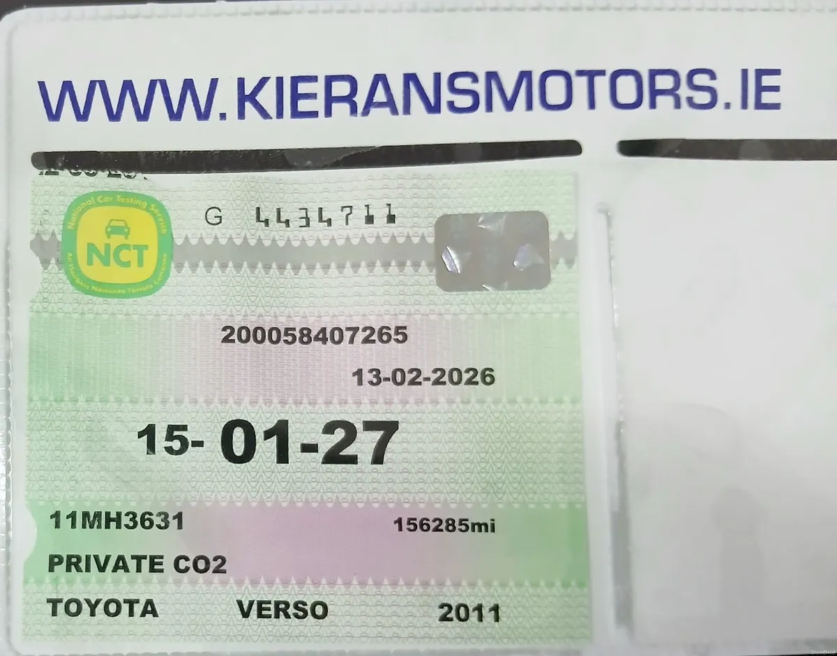 Toyota Verso 2011 - Image 1