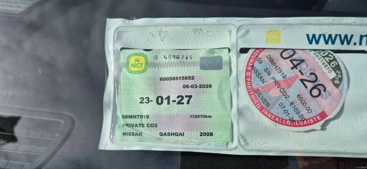 Nissan Qashqai NCT Jan 2027. Taxed to April 2026. - Image 2