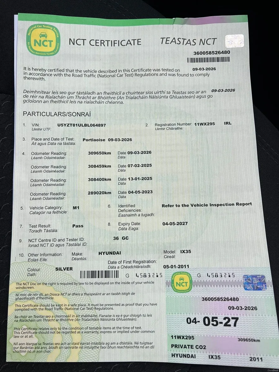 Hyundai IX35 2011 1.7 CRDI new nct 5/27 - Image 2