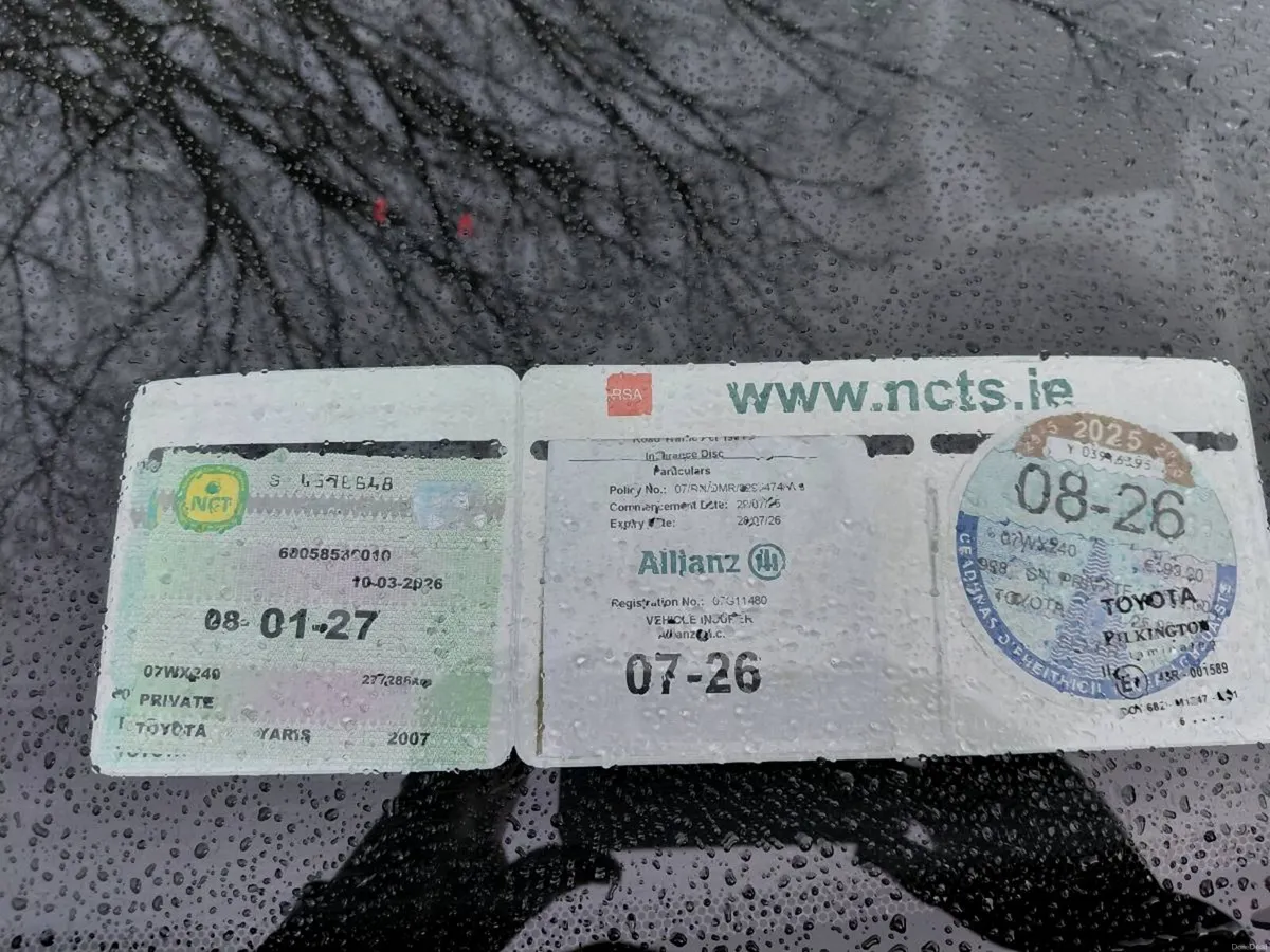 Toyota yaris passed NCT today tax new servise - Image 4