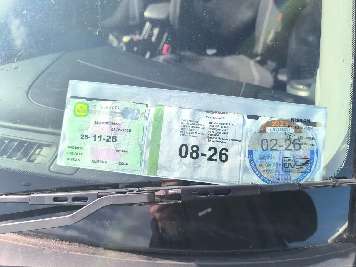 2004 Nissan Almera 1.5 Sport 93k miles  NCT 11/26 - Image 4