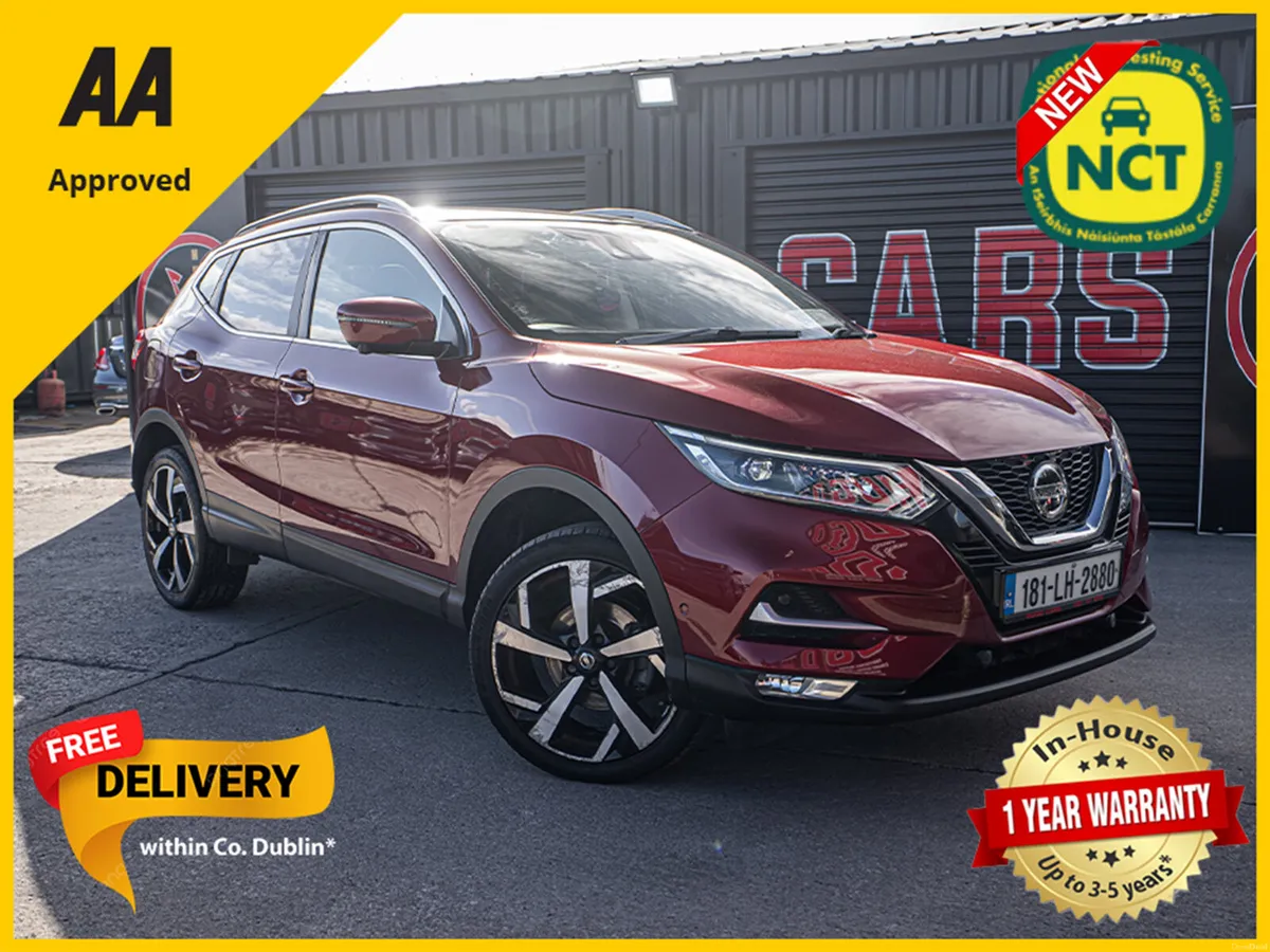 2018 Qashqai 1.5dci TEKNA/New NCT/1yr warranty - Image 1