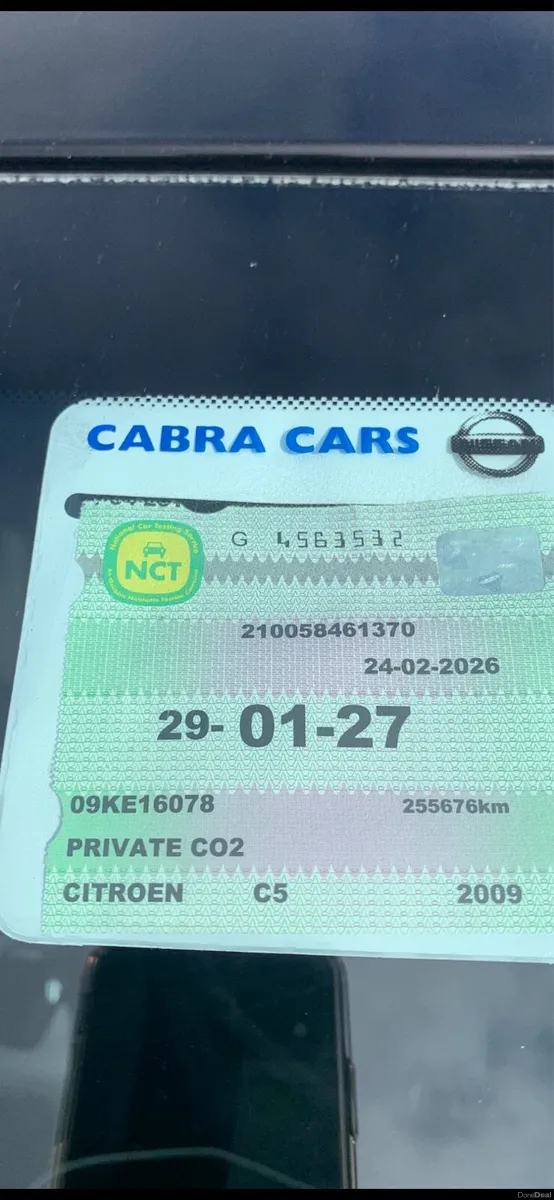 2009 Citroen c5 1.6 hdi 110 bhp NCT 01/27 - Image 4