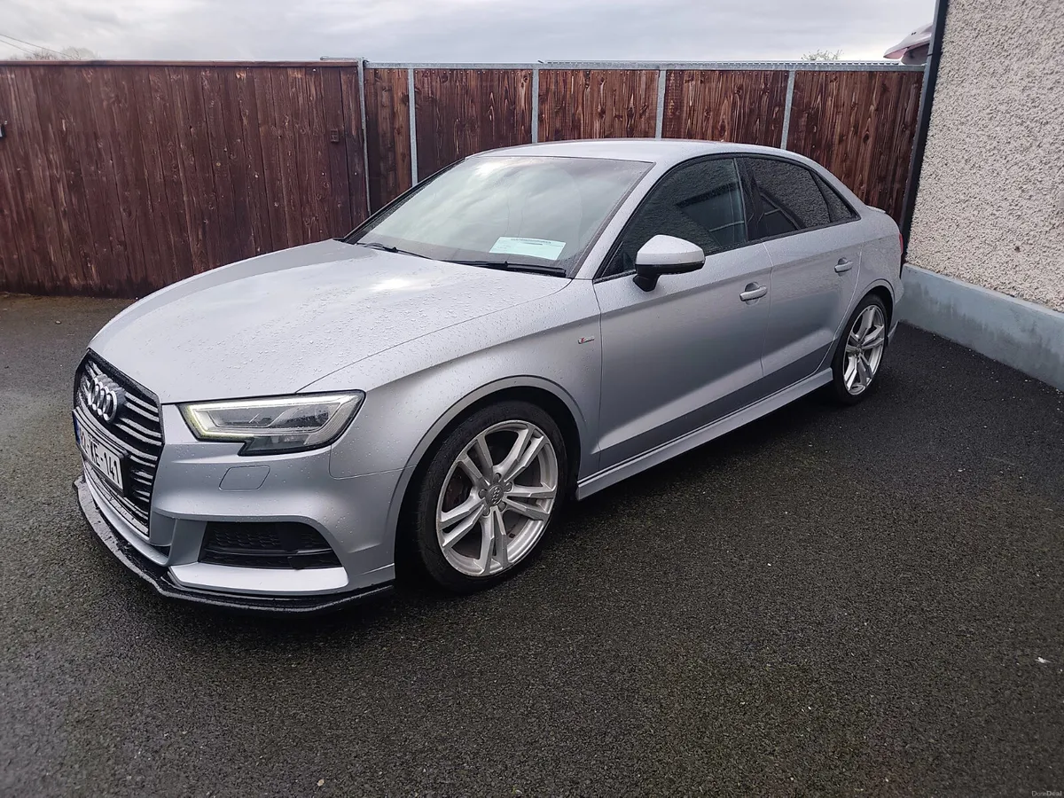 Audi A3 S line auto low km Irish car from new 2018 - Image 1