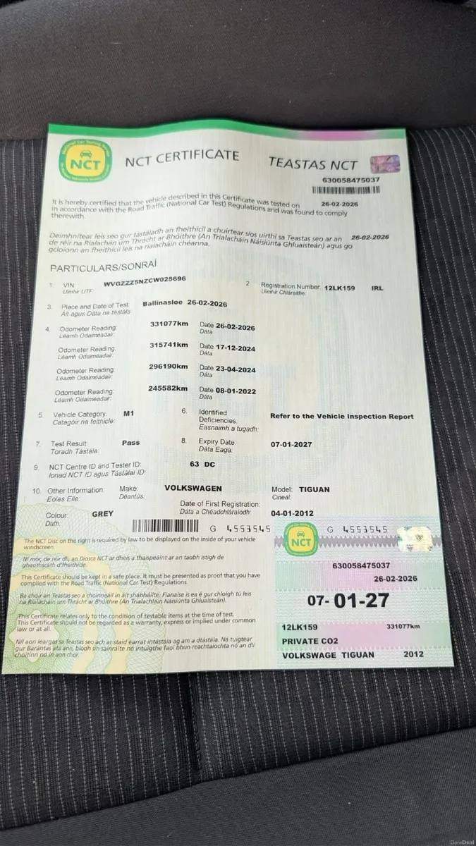 Volkswagen Tiguan 2012 *Fresh NCT - Image 1