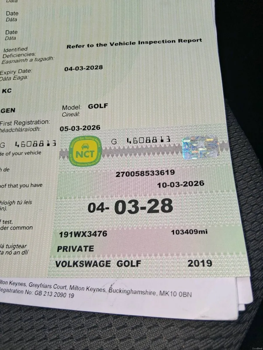 2019 VOLKSWAGEN GOLF 1.6 diesel - Image 6