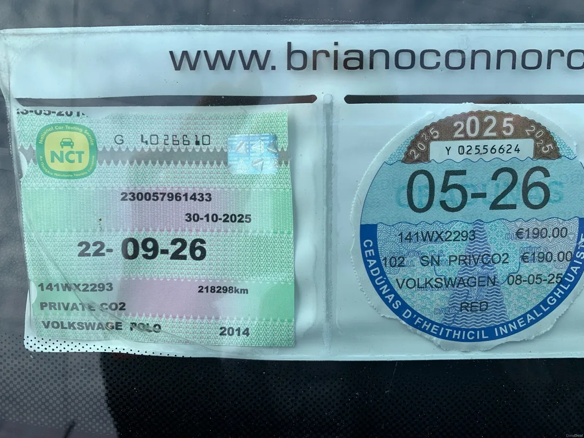 2014 Volkswagen Polo Diesel.  Dublin / Wexford - Image 3