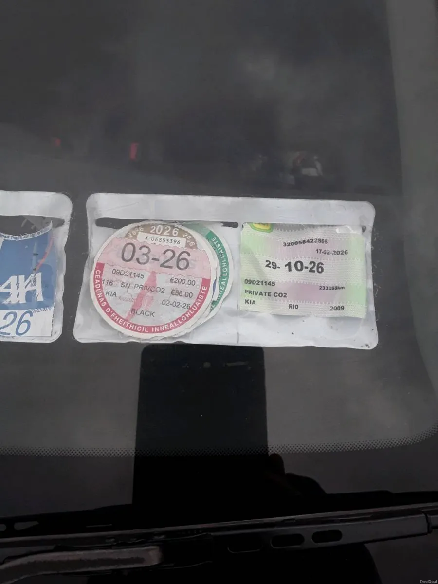 Kia Rio 1,5 diesel taxed  nct EXCELLENT condition - Image 4