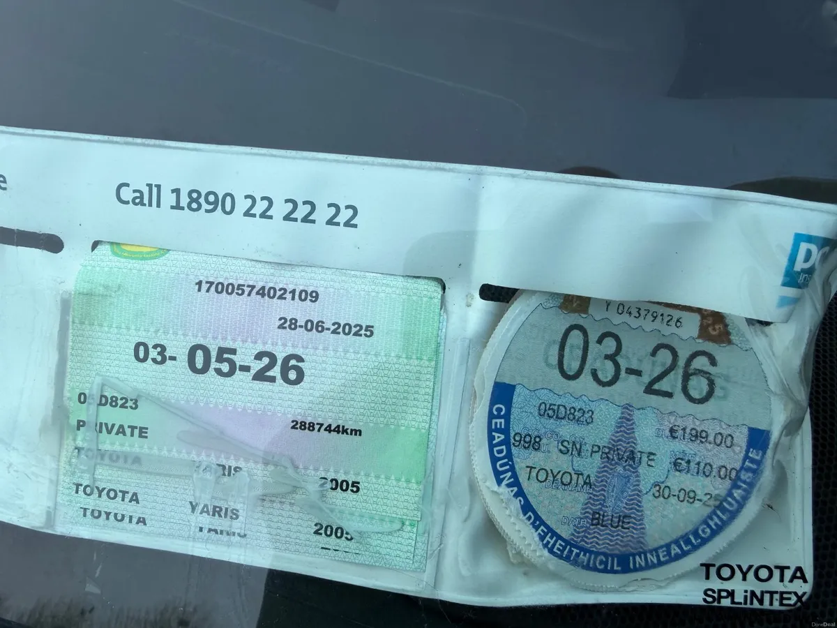 Toyota Yaris 2005 petrol 1.0 manual - Image 2