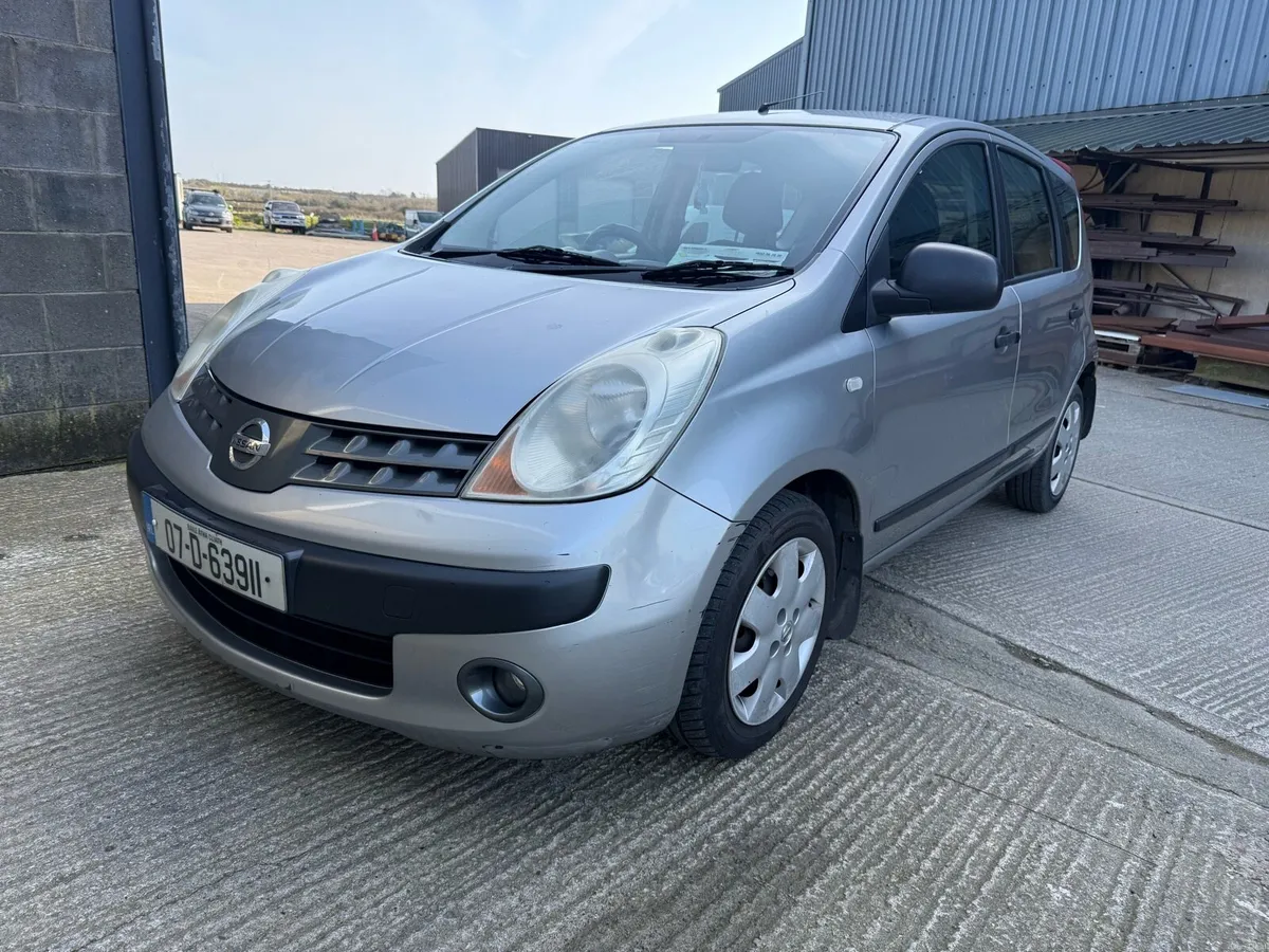 07 Nissan Note 1.4 Petrol Manual NCT & Tax - Image 1
