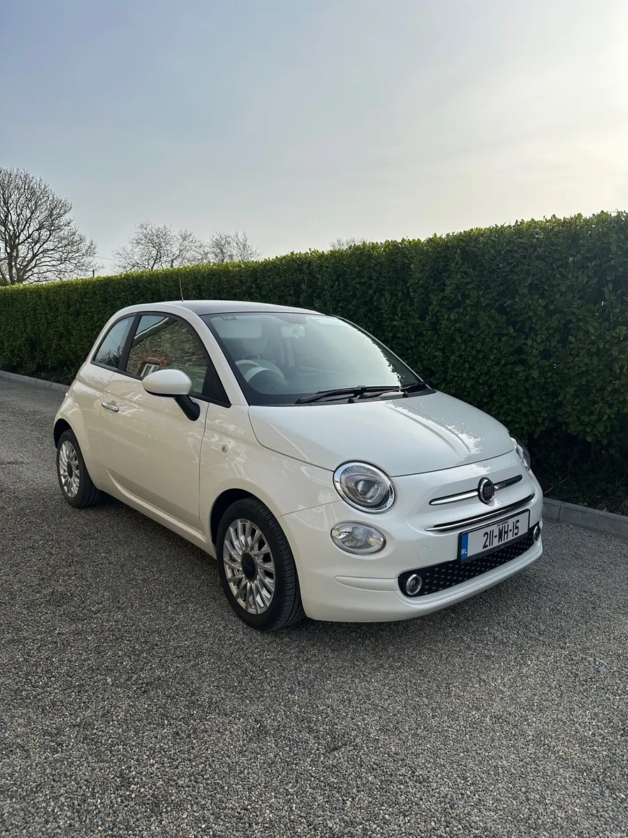 2021 Fiat 500 1.0L Mild-Hybrid Lounge – White - Image 3