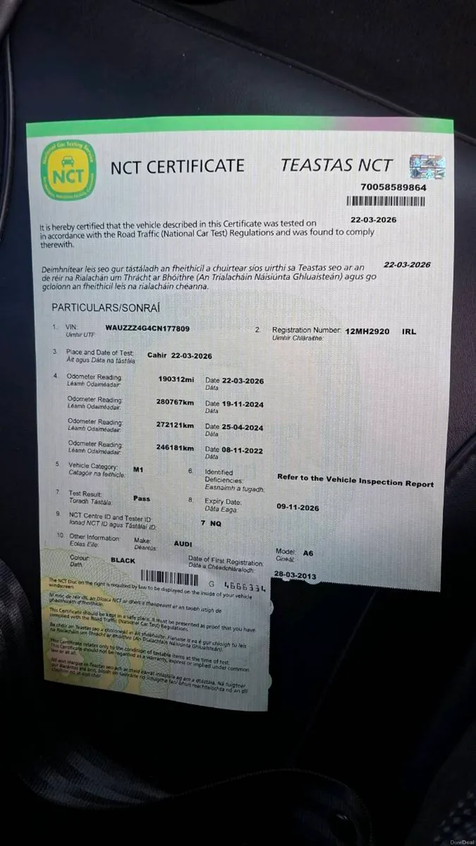 Audi A6 S LINE- New NCT - Image 3