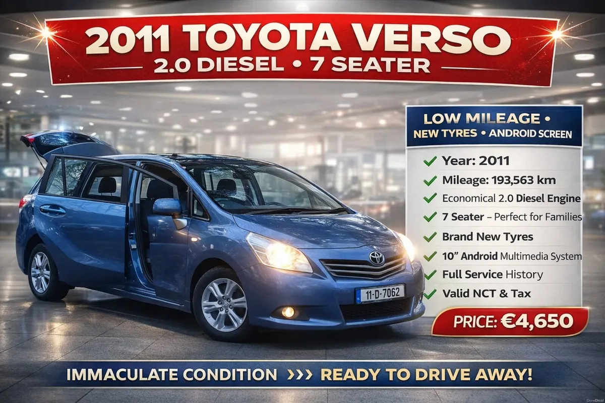 🔥 2011 TOYOTA VERSO 2.0 DIESEL - Image 1