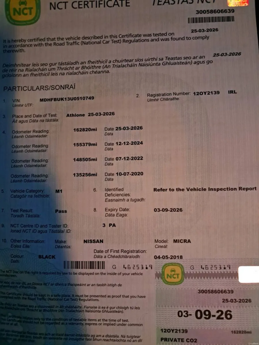 Nissan Micra new nct - Image 4