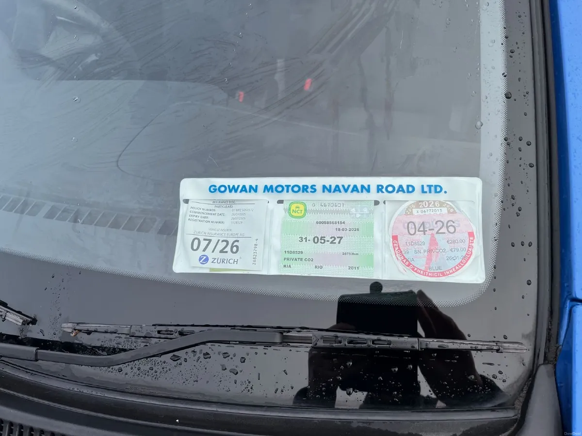 Kia Rio 2011 Petrol. NCT 05/27. Only 28,745km - Image 4