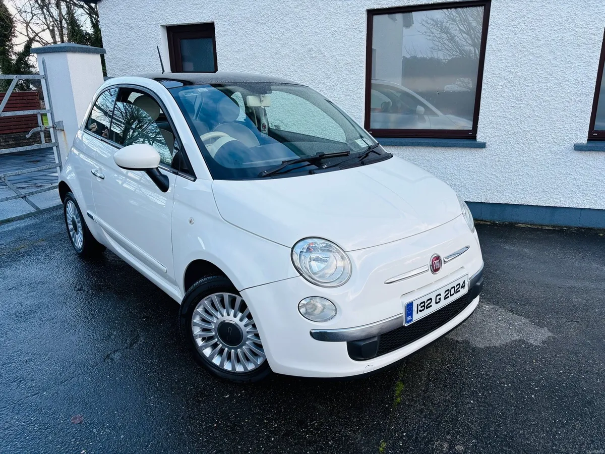 132 FIAT 500 1.2 PETROL (SUNROOF) LOW INSURANCE - Image 1